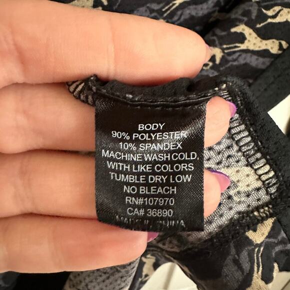 Kerrits Kids Ice Fil Long Sleeve Print Shirt Equestrian Horse Print Size Medium - Picture 4 of 4